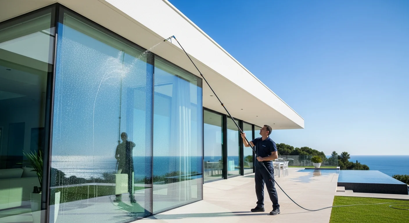 Extendable Window Washer: Safe & Streak-Free Cleaning