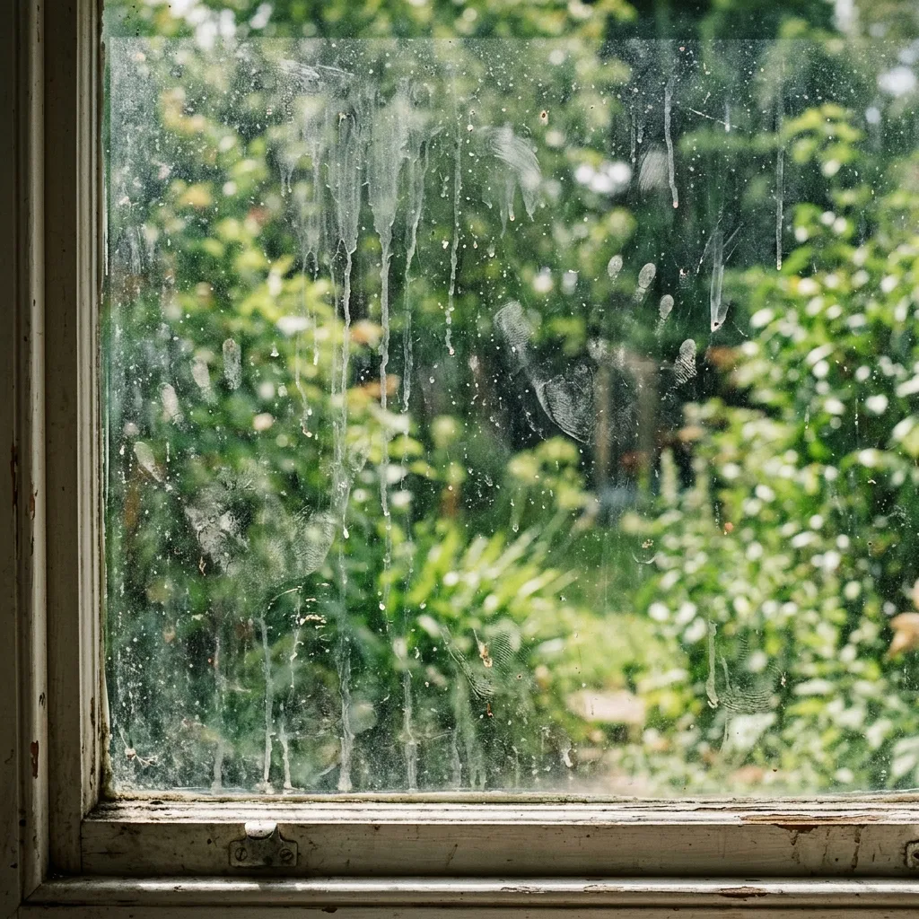 Window cleaning before - Ren Fröjd Västerås